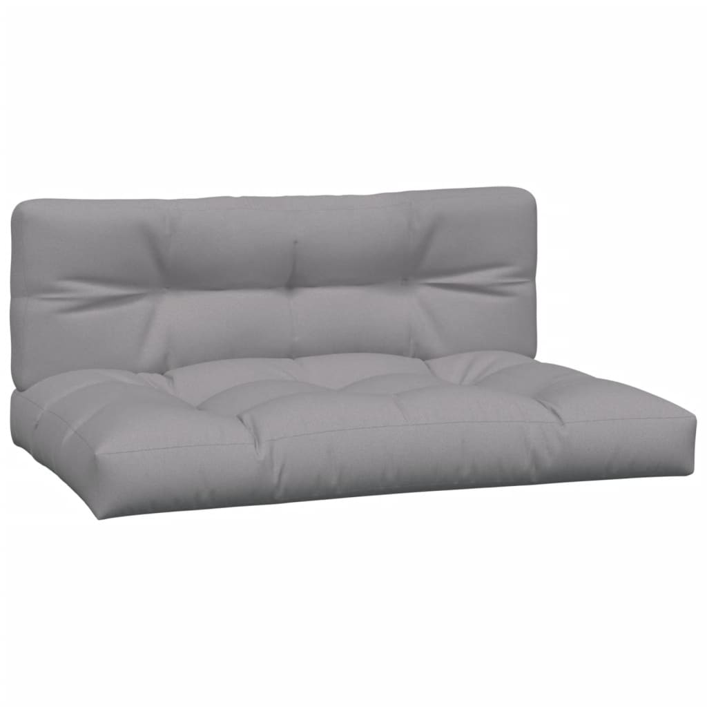 Lot De 2 Coussins De Palette Pour Extérieur - Tissu Gris Foncé, Résistant Aux UV - Pour Balcon, Terrasse, Jardin - 5
