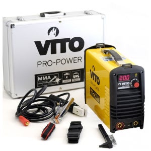 Poste à Souder Inverter MMA 200A Caterpillar DZ2000 - Compact, Numérique, Mode Synergique, Pour Acier, Inox, Fonte