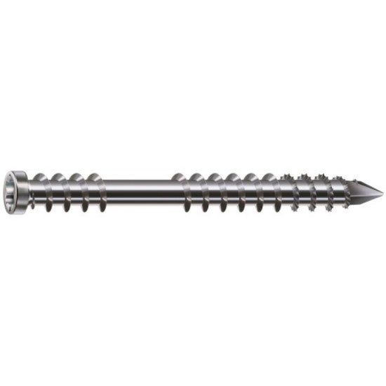 Spax Wkręty tarasowe nierdzewne 5x70mm 100szt. Srebro-Inox