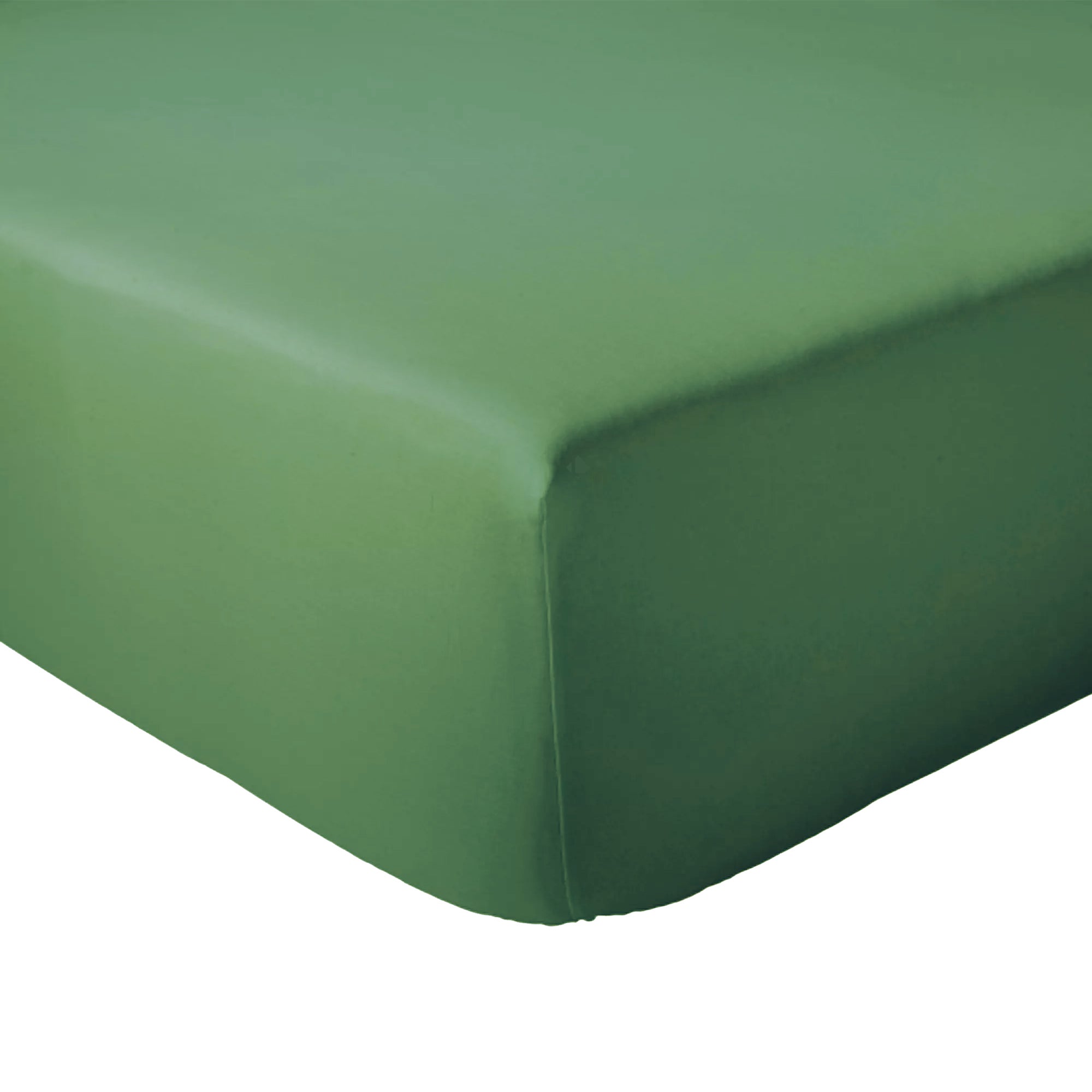 Drap housse 120x190 cm bonnet 30 coton ÉVASION Vert fougère - 4