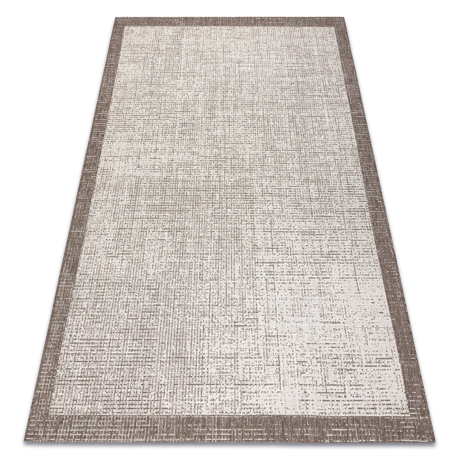 DYWAN SZNURKOWY SIZAL FLOORLUX 20401 Ramka szampański / taupe 160x230 cm