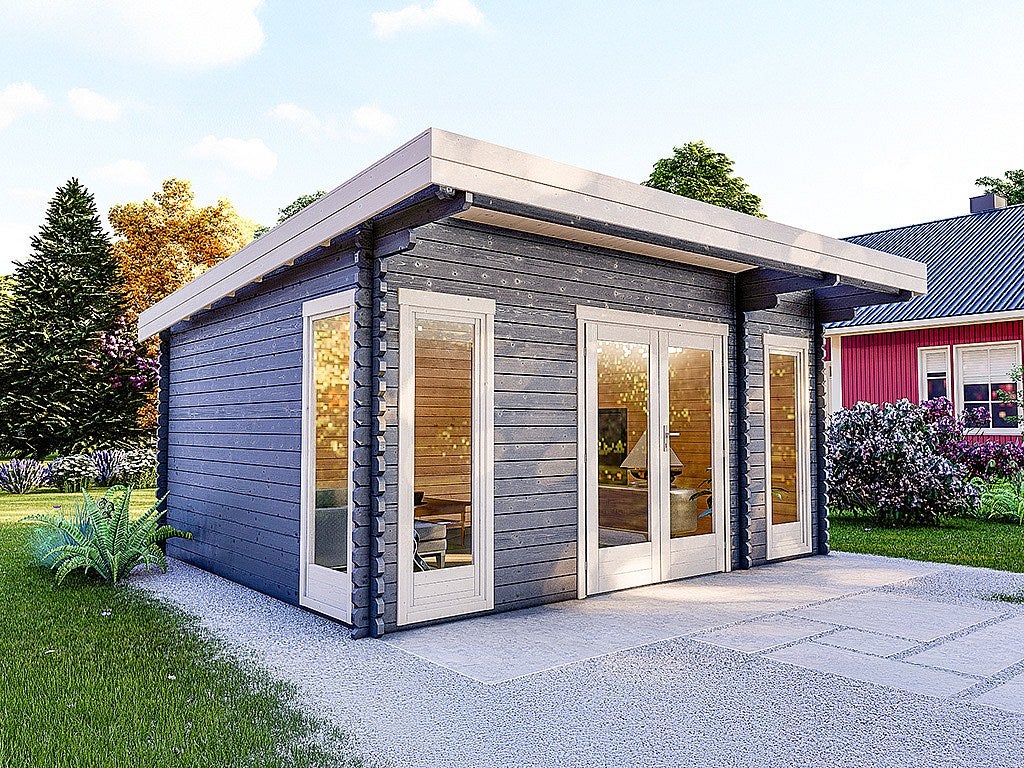 Studio de jardin en bois 24,4 m² - Epaisseur 40 mm - ARBORIA - 9