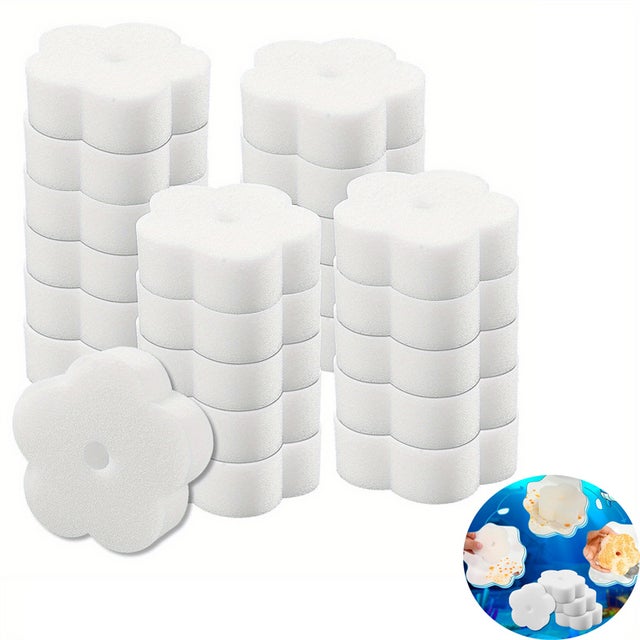 50 spugne assorbenti per oli e residui, spugne per la pulizia di accessori per vasche idromassaggio, piscine e spa