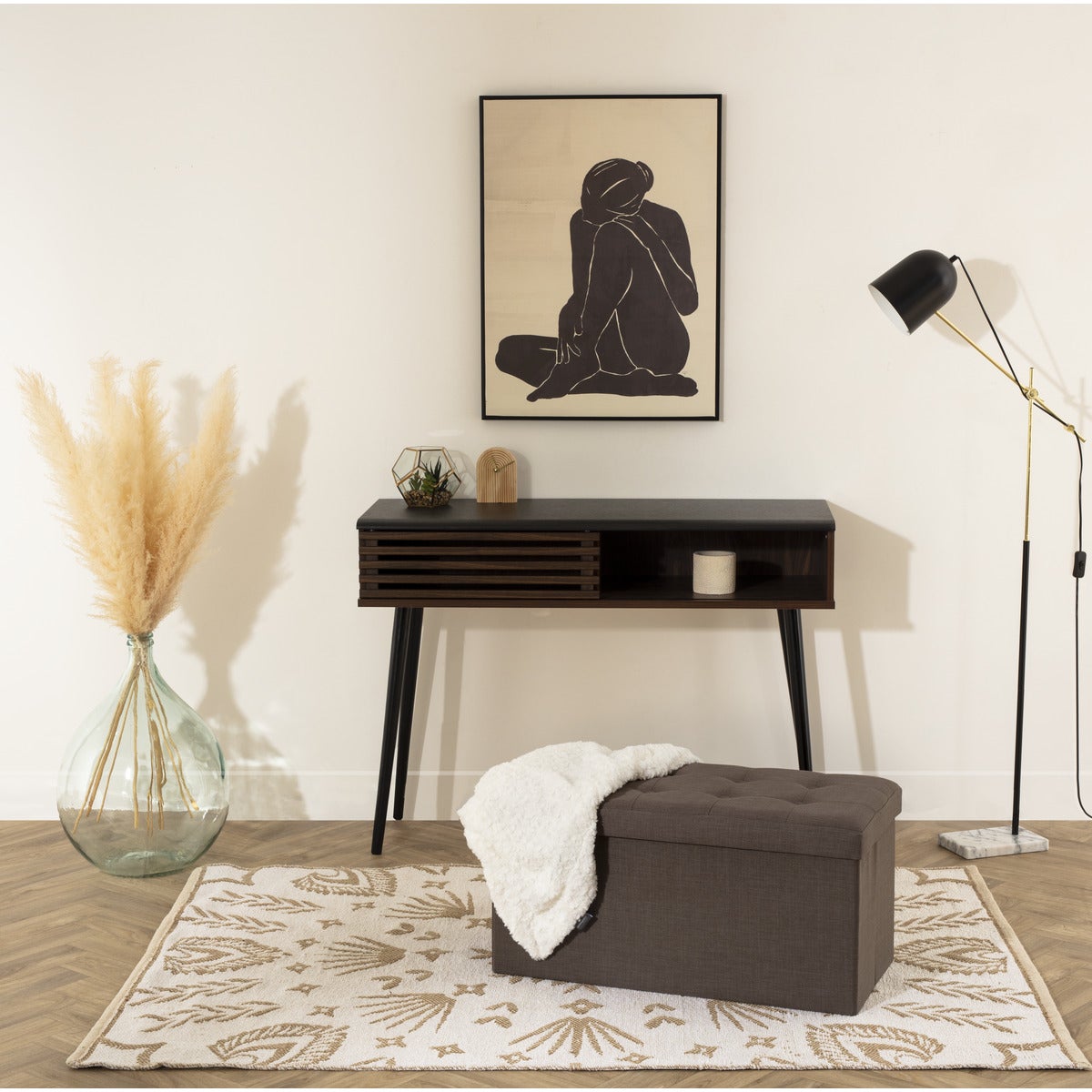 Pouf pliant double 