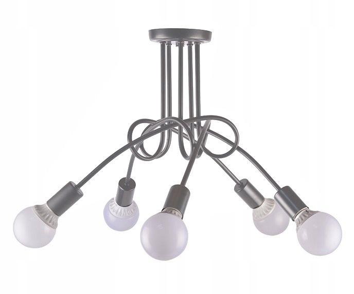 Lampa Sufitowa Wisząca Toolight 5392252 5 Paradise Szary