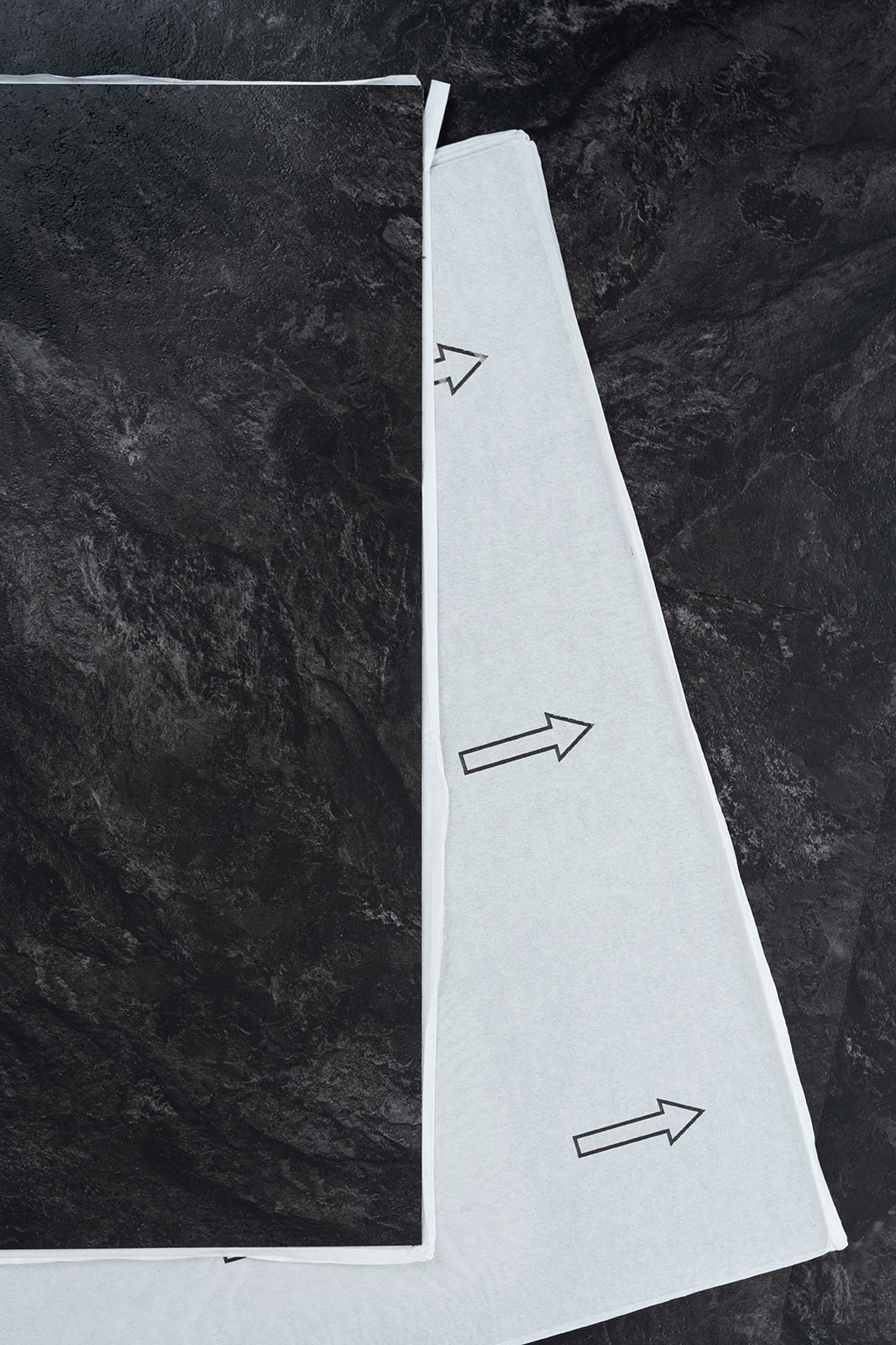 Dalle PVC autocollante Pose facile et rapide Nature2Floor Simple Stone Ardoise Noire 45x45cm - 7