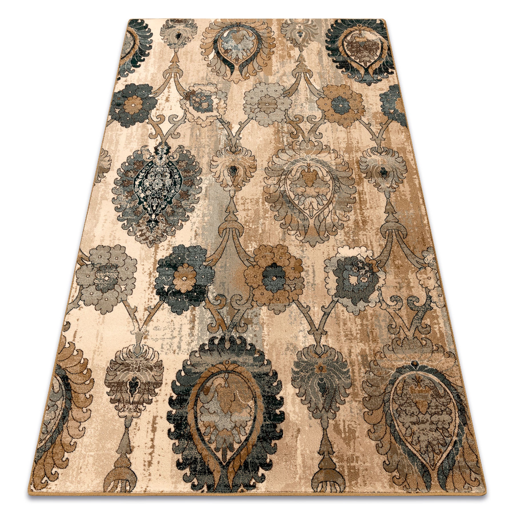 Dywan wełniany POLONIA Olivo Ornament kamel beż 235x350 cm
