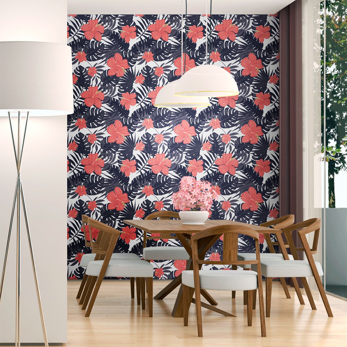 Adesivo carta da parati tropicale Canelones - Sticker adesivo - adesivi murali - 50x50cm - 3