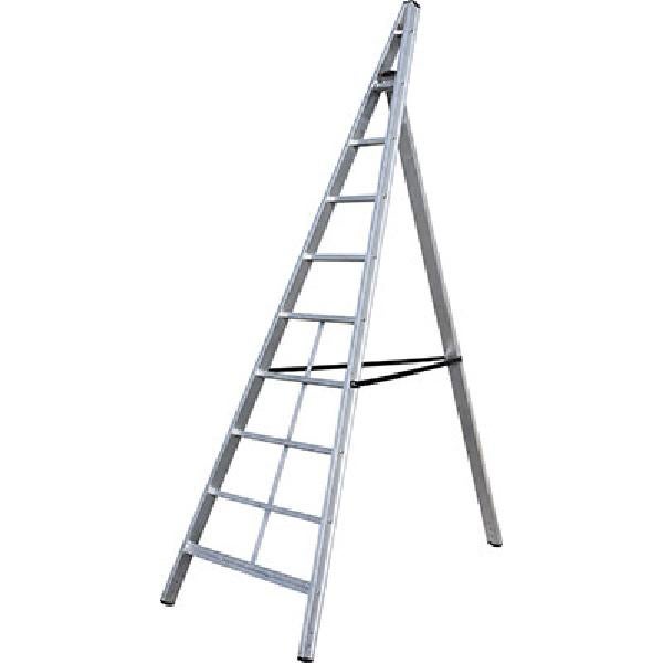 Echelle fruitière 2,9m/3,3m en aluminium de verger 8 échelons