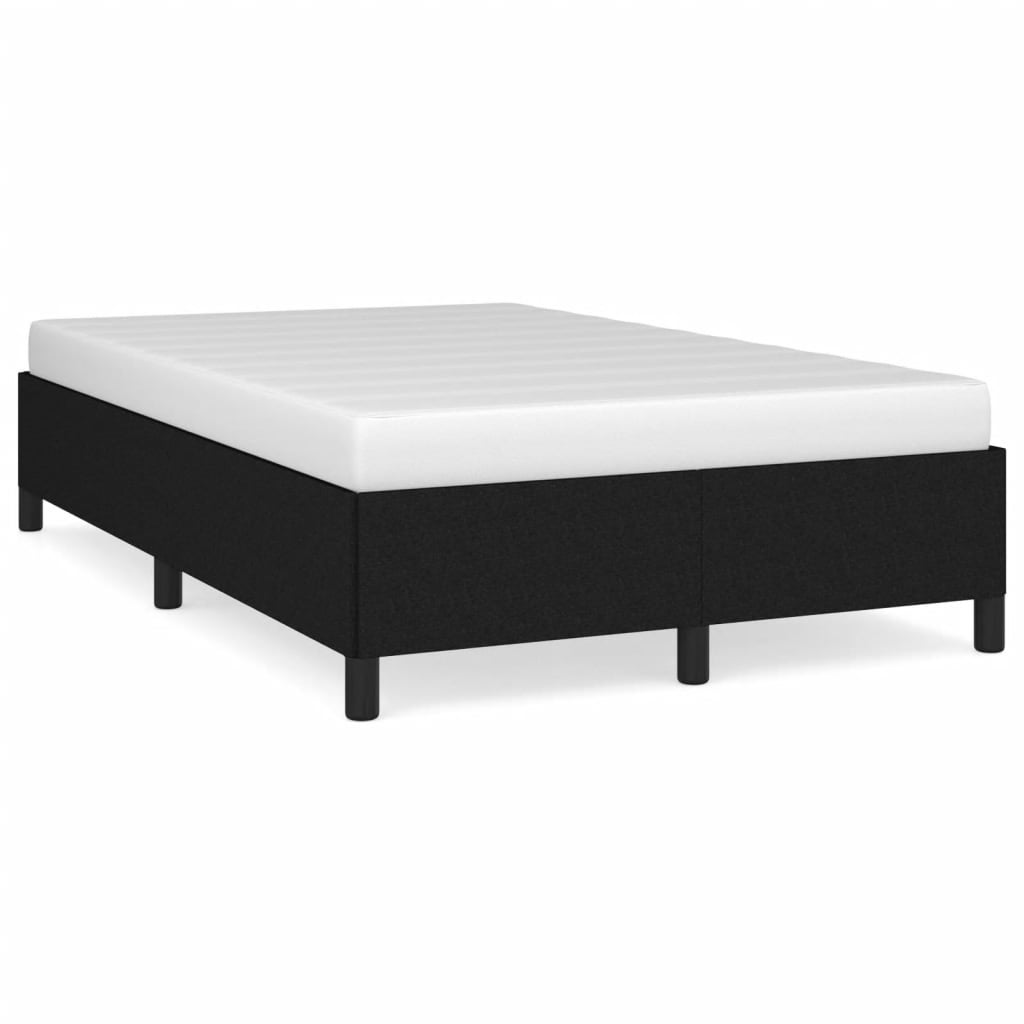 Cadre de lit sans matelas noir 120 x 190 cm en tissu - 2