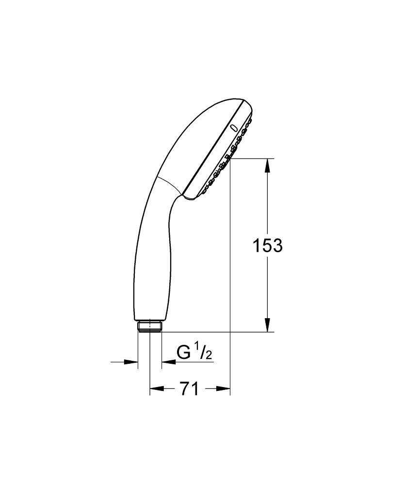 Douchette 3 jets chromé Tempesta 100 28419002 Grohe - 2