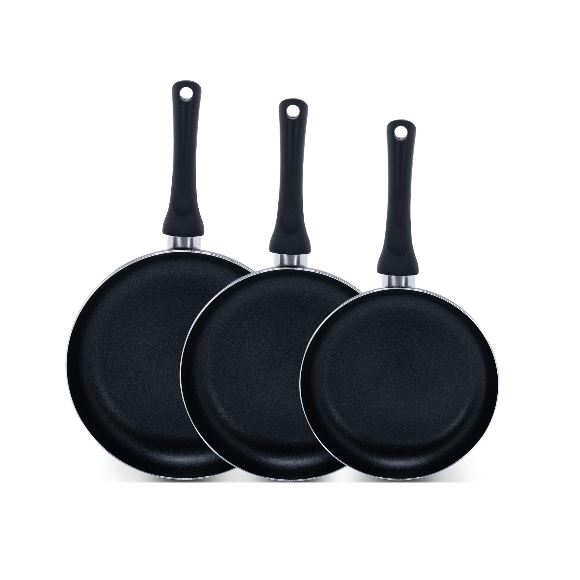 Batteria Di Pentole Tognana Authentika 8 Pezzi - Set In Alluminio Con Coperchi, Nero, Per Tutti I Piani Cottura - Foto 12