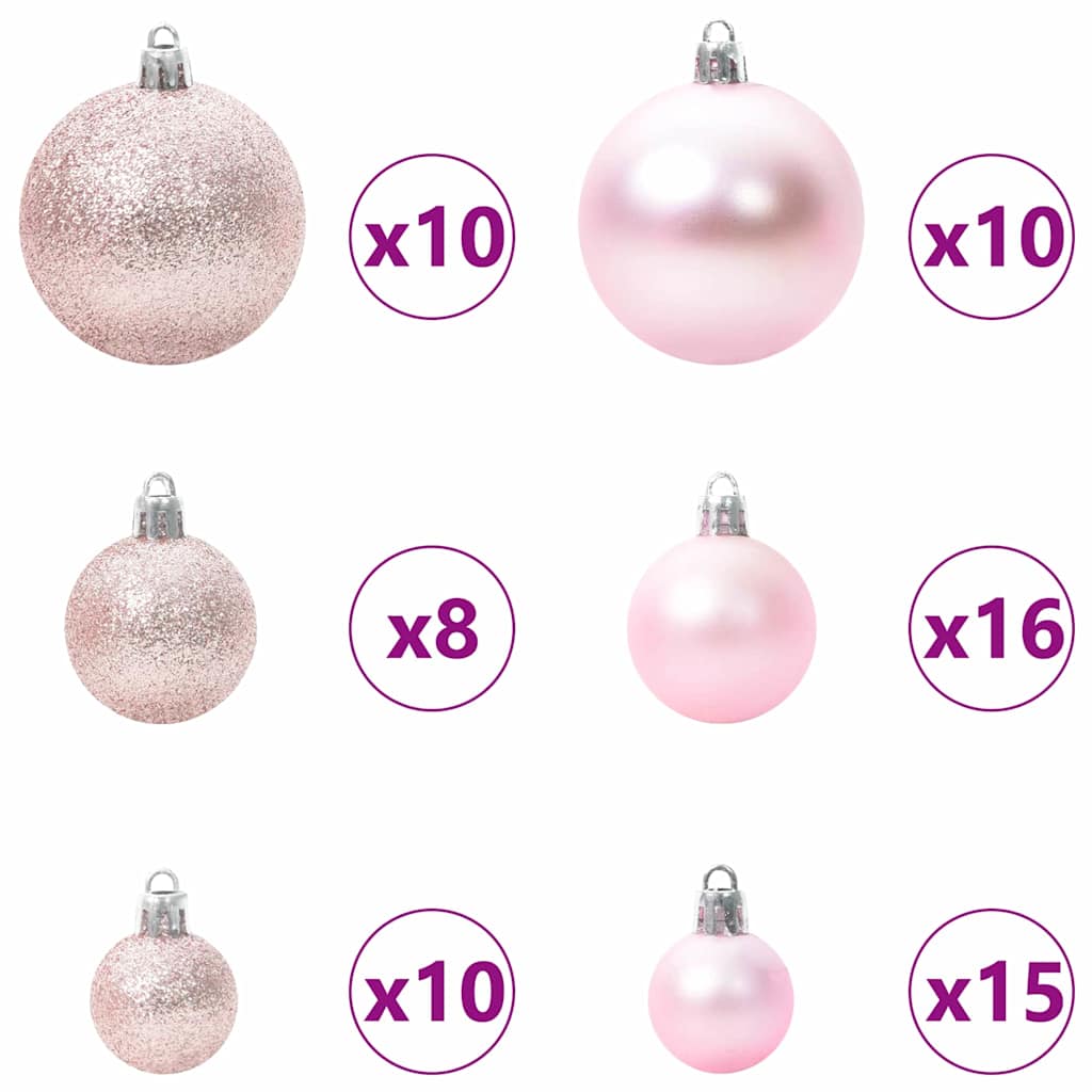 Sapin de Noël | Arbre de Noël avec 300 LED avec support Vert 180 cm PVC - 7