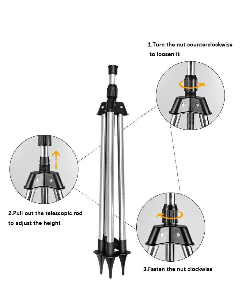 2 ensembles d'arroseurs à trépied rotatifs à 360°, arroseur pour jardin et pelouse, dispositif d'infiltration pour irrigation goutte à goutte - 2