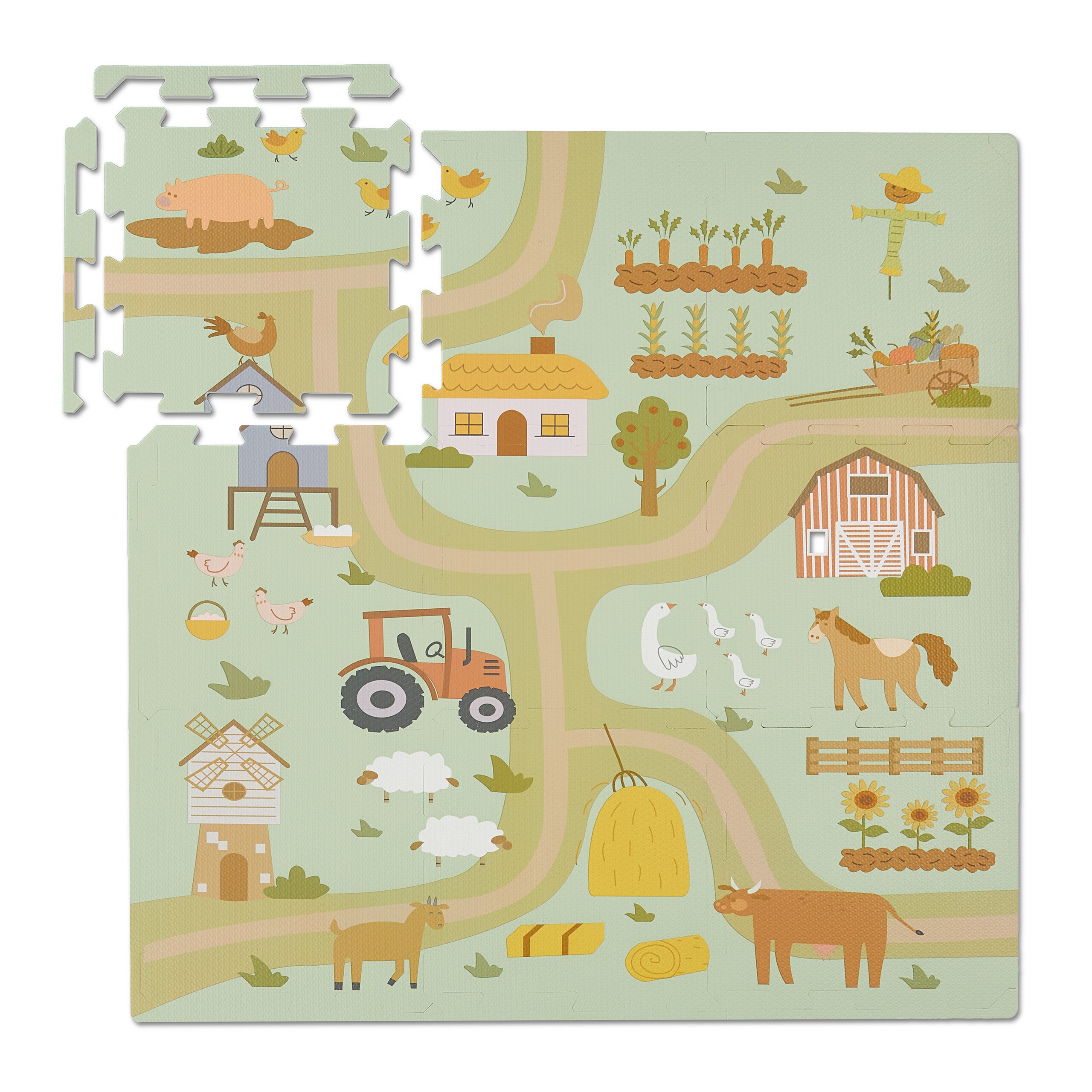 Tapis puzzle EEVAA Ferme
