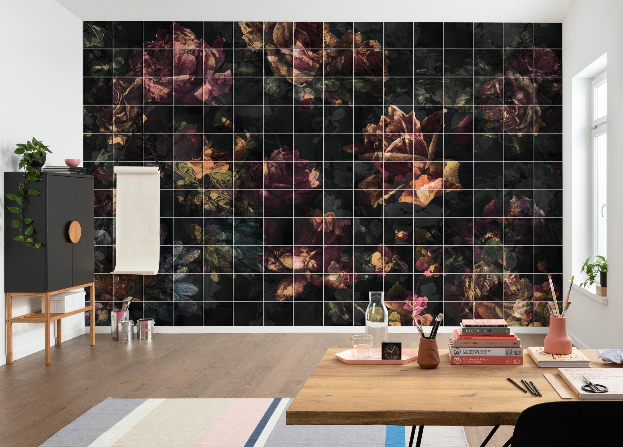 Fototapeta kwiaty wielokolorowym - 400 x 280 cm - SANDERS &amp; SANDERS