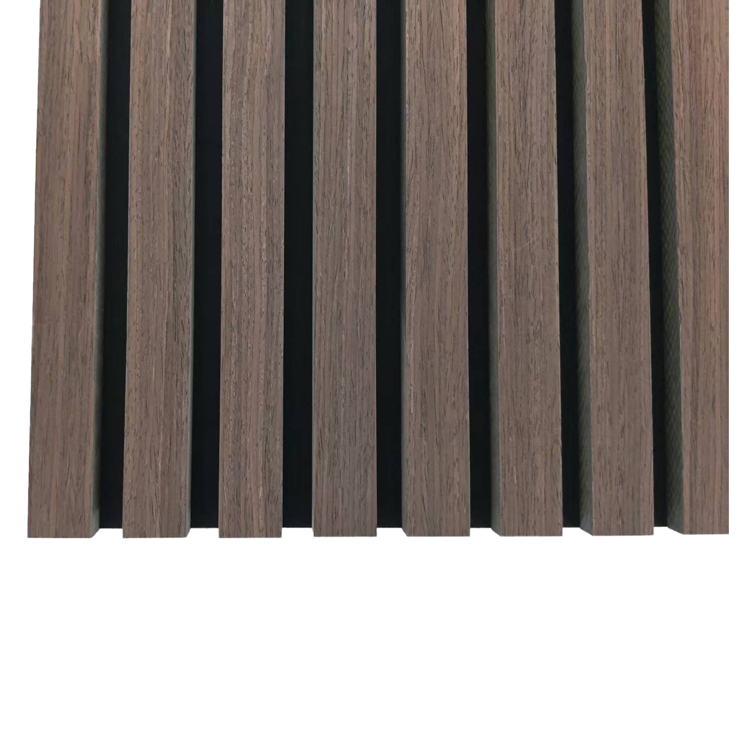 Lot de 3 panneaux muraux acoustiques décoratifs en bois MDF 240 x 60 cm, finition chêne noyer, excellente isolation phonique, installation facile. - 7