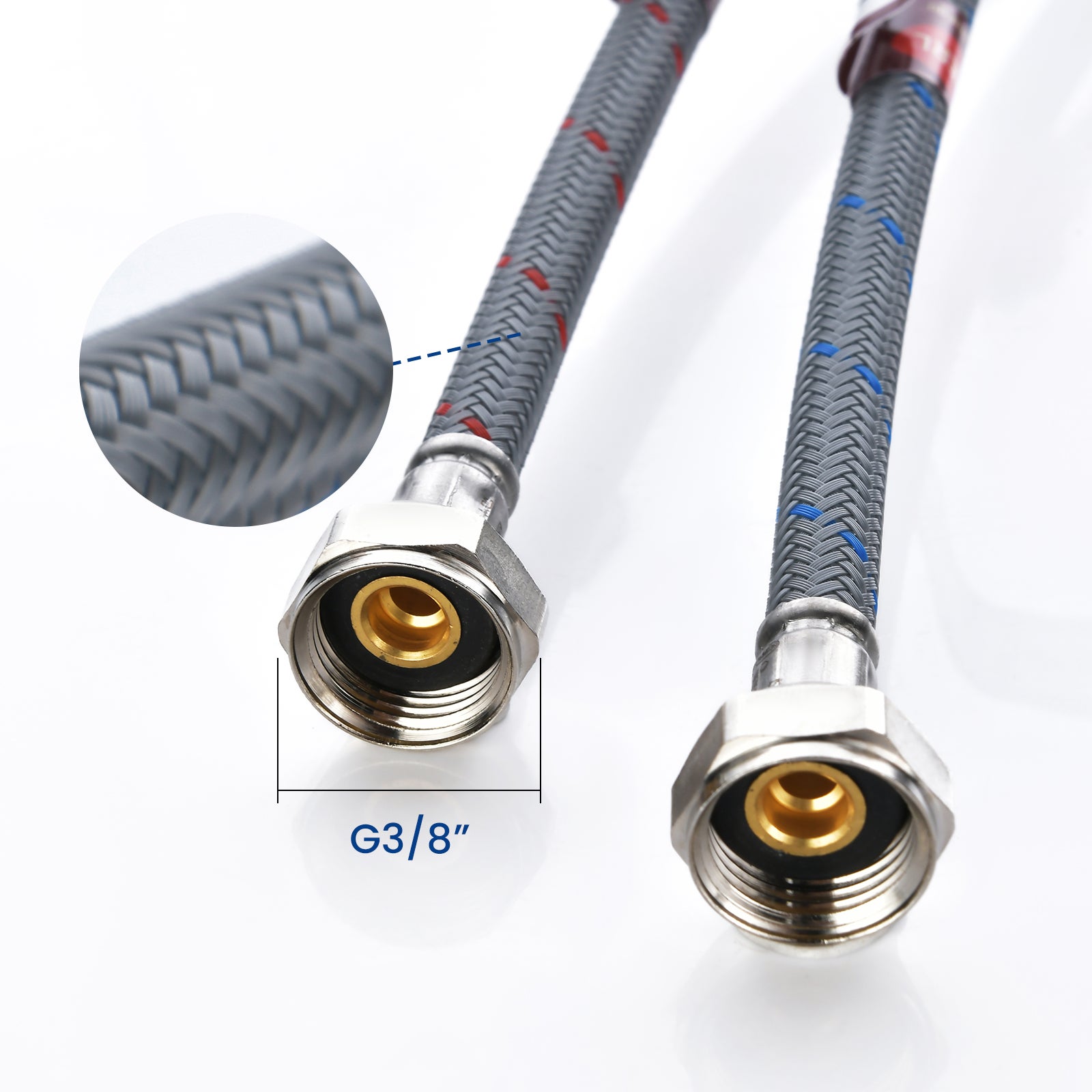 Cecipa max Mitigeur de Cuisine avec Douchette Extractible - Robinet Cuisine en Inox Mitigeur d'Évier avec 2 Modes de Sortie D'eau - Brossé,EU Modèle - 8