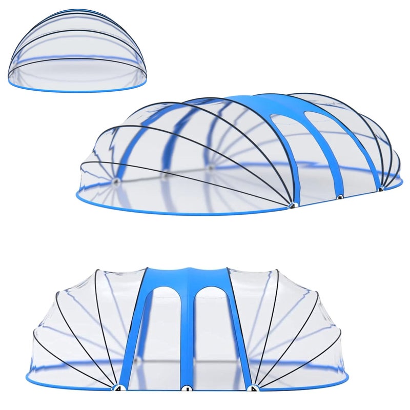 COIL POKRYWA KOPUŁA DASZEK NA BASEN OGRODOWY OWALNA 530x410x205cm