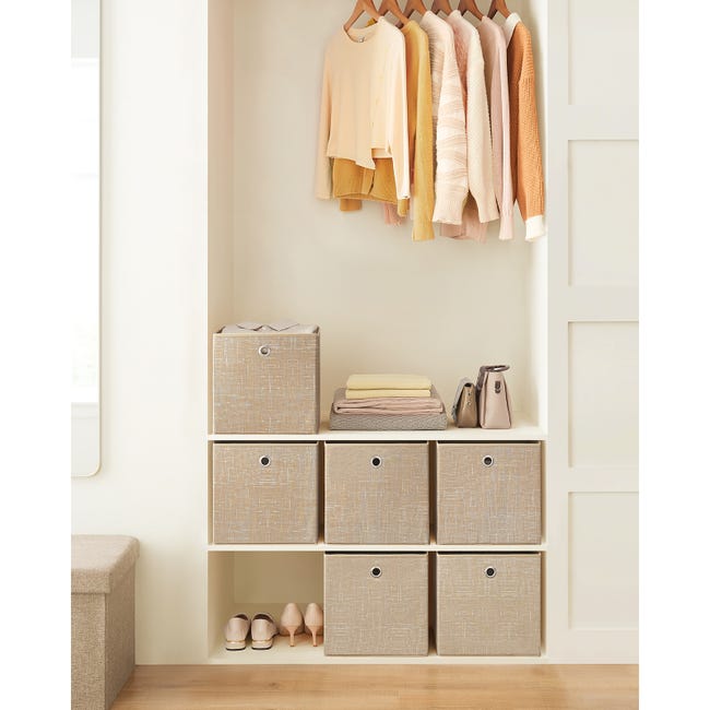 Scatole Portaoggetti Pieghevoli Set Da 6 Cubi Contenitori Cestini Bauli In Tessuto Non Tessuto 30 X 30 X 30 Cm Per Giocattoli E Vestiti Grigio 12 0004500 Scatole Portaoggetti Pieghevoli Set Da 6 Cubi Contenitori Cestini Bauli In Tessuto Non Tessuto 30 X 30 X 30 Cm Per Giocattoli E Vestiti Grigio 12 0004500