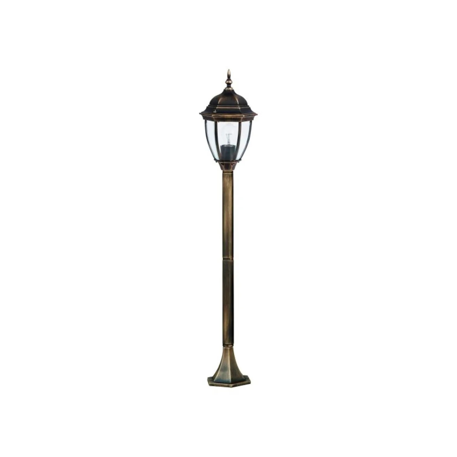 Lampa ogrodowa stojąca Toronto złoto antyczne 1xE27x60W IP44 wym: 113 x 20,5 x 20,5 cm metal Rabalux