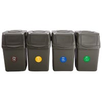 PROSPERPLAST Lot de 5 Cubes de Recyclage 175L Sortibox en Plastique PROSPERPLAST Lot de 5 Cubes de Recyclage 175L Sortibox en Plastique