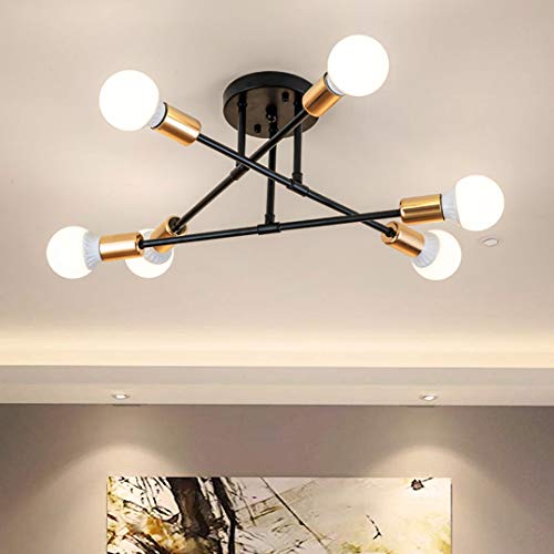 Lampadario Moderno Sputnik, 6 Luci, Lampada Da Soffitto A Semi-incasso Della Metà Del Secolo Per Camera Da Letto, Sala Da Pranzo, Cucina, Ufficio | Leroy Merlin - Foto 4
