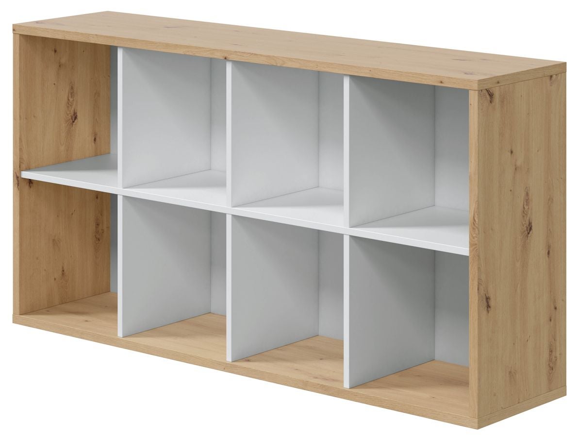 Bibliothèque pour Séjour en melaminé Blanc H. 137 x l. 71 x P. 30 cm - 2