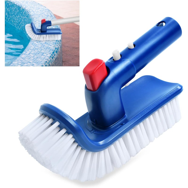 Szczotka basenowa do schodów i narożników, głowica szczotki basenowej, szczotka do czyszczenia basenu, szczotka do dna basenu, do basenu, spa, wanny