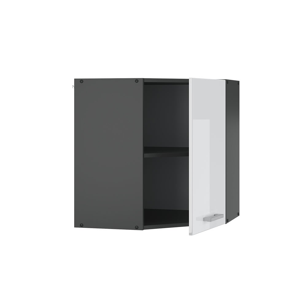 Vicco Elément haut de cuisine R-Line, Blanc Haute brillance, 57cm - 4