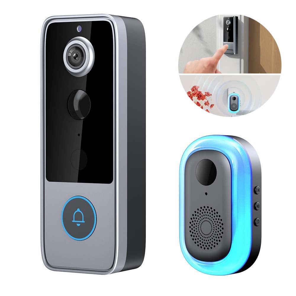 1pc Sonnette Vidéo Intelligente Tuya Smart - Caméra HD 720P, Détection