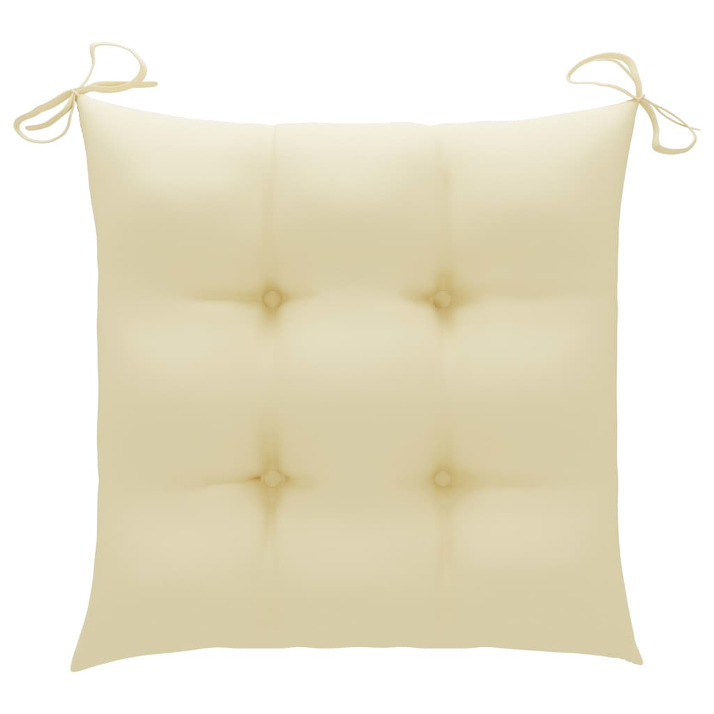Chaises pliables de jardin lot de 2 avec coussins Bois d'acacia vidaXL - 9