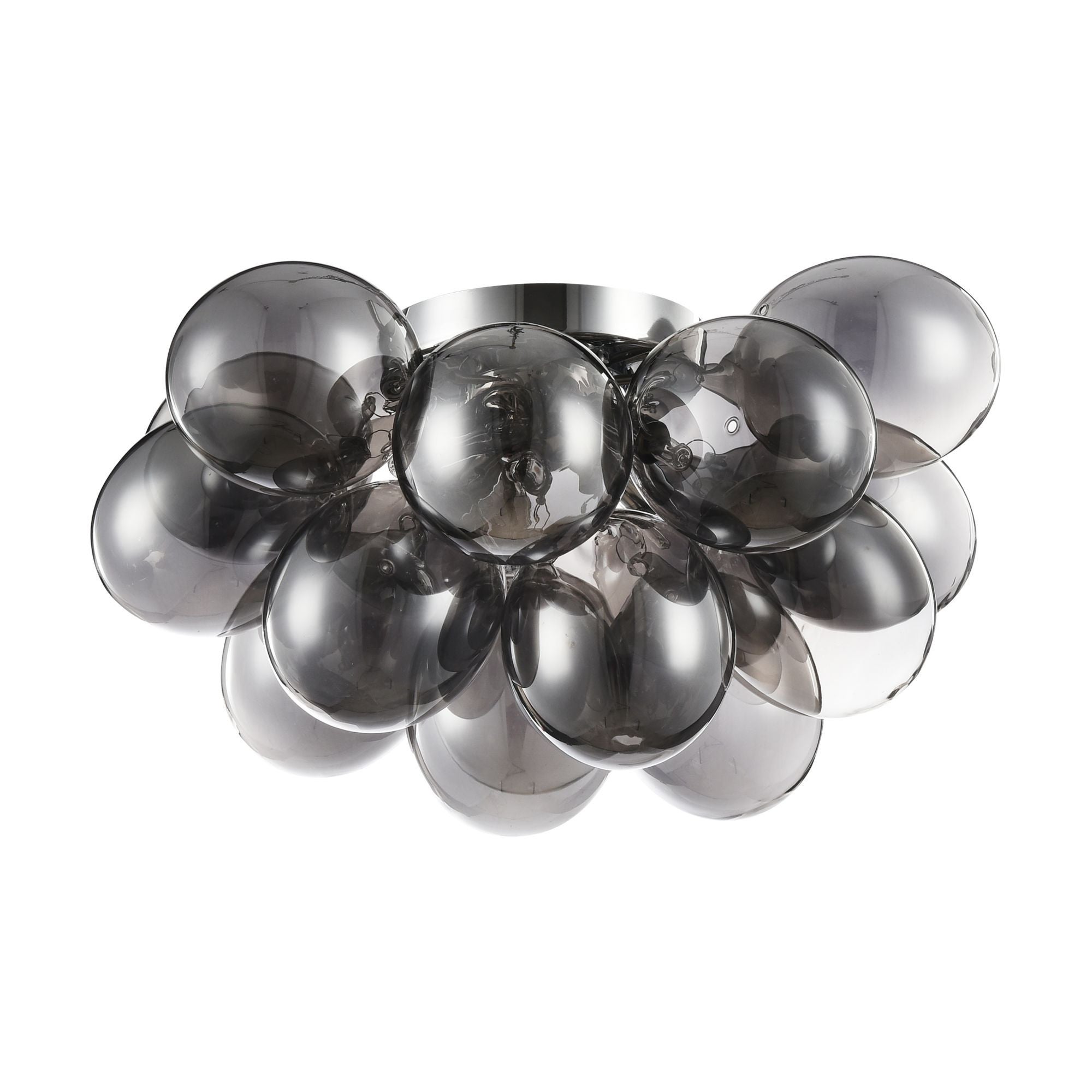 Lampa sufitowa wisząca Balbo nikiel-dymiona 4xG9x28W wym: 25 x 38 x 38 cm szkło Maytoni
