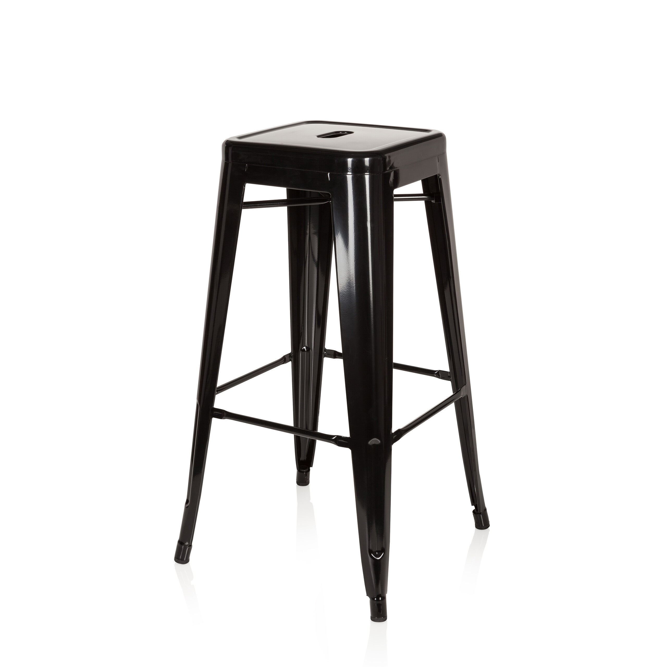 Sgabello da bar VANTAGGIO HIGH metallico nero hjh OFFICE - 6