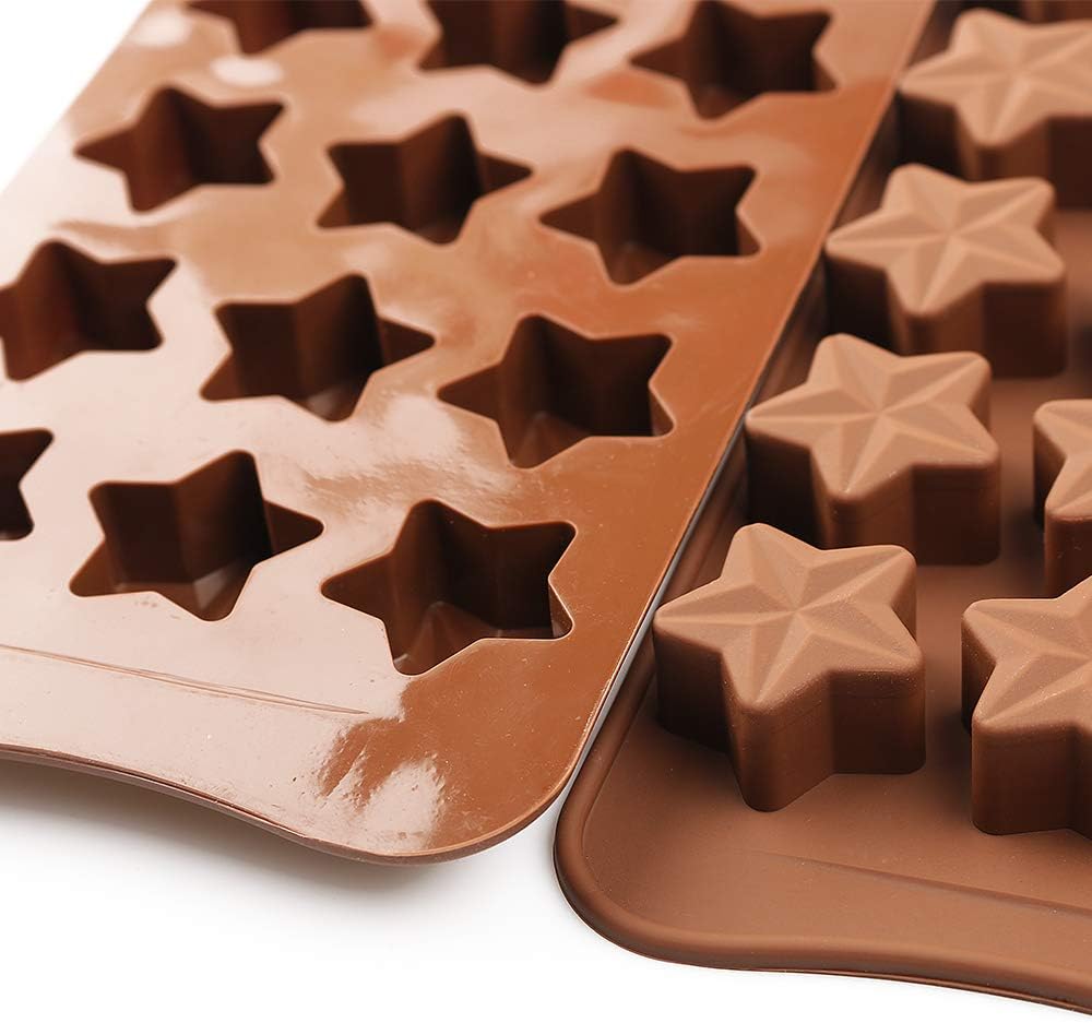 Stampo per cioccolato a forma di stella con 15 cavità, set di stampi in silicone alimentare antiaderente per caramelle, gelatina, cubetti di ghiaccio | Leroy Merlin