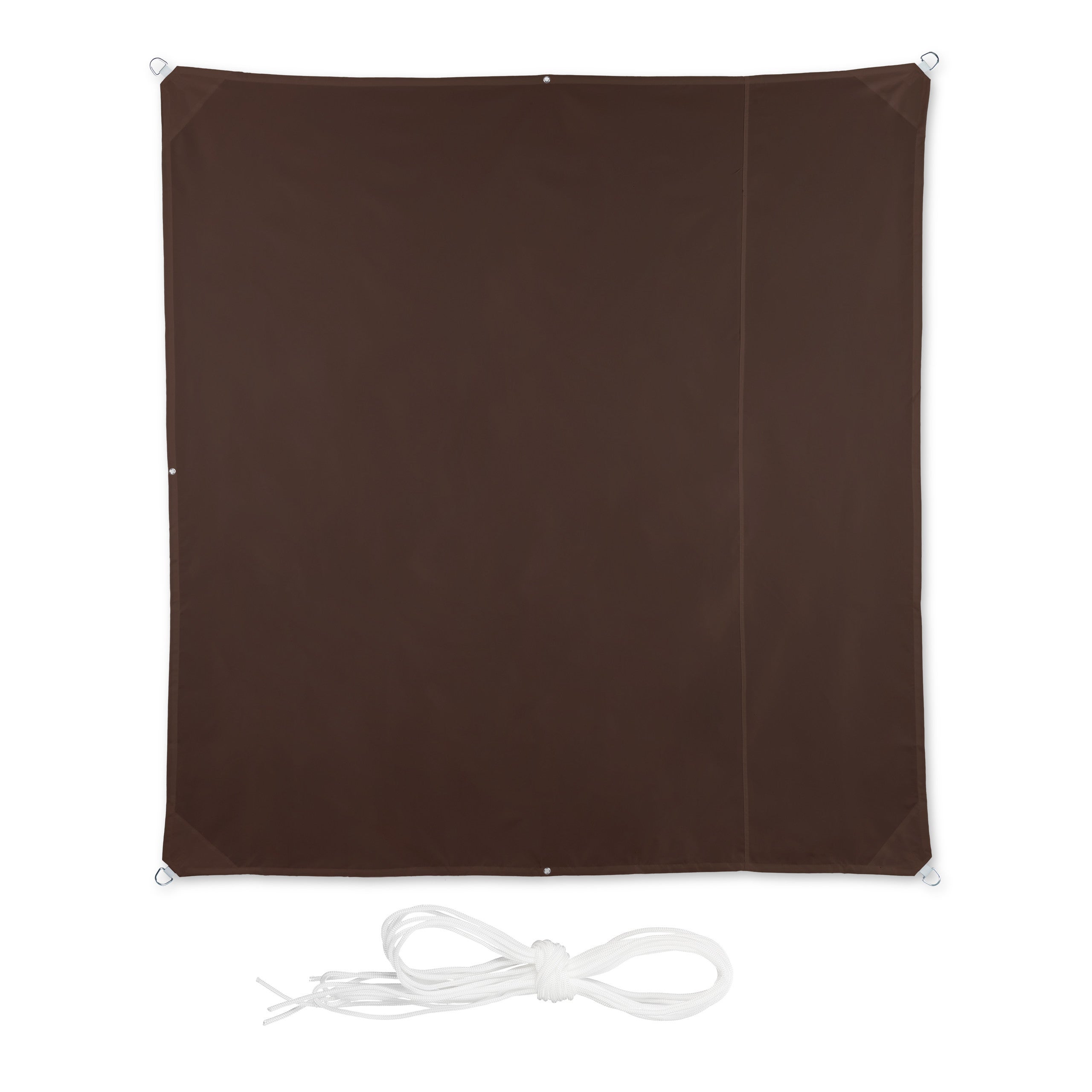 Voile D'ombrage Rectangulaire Relaxdays 4,5 X 5,5 M – Imperméable, Anti-UV 50 – Pour Terrasse, Balcon, Jardin – Gris Protection Sol Balcon Avec Tendeurs