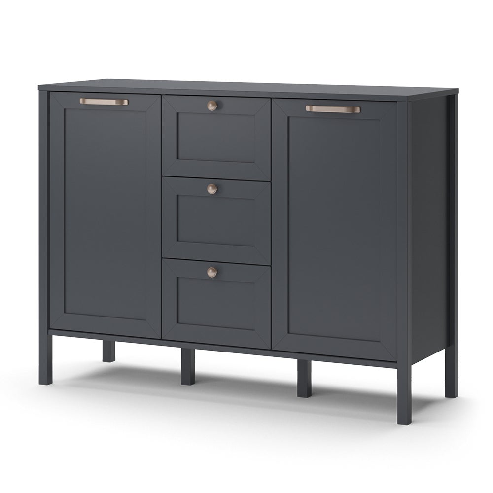 Commode D’angle Wido Avec Porte – 80x50cm, Vert, Rangement Pratique Pour Salon Ou Chambre - 11