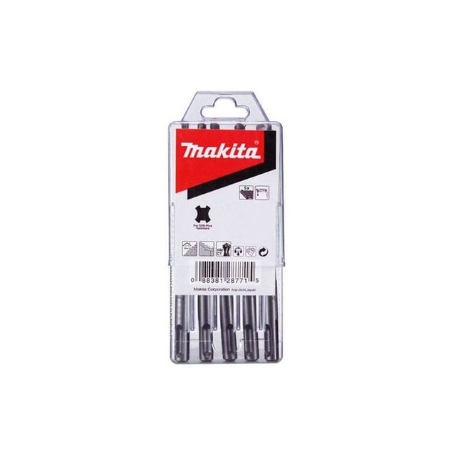 MAKITA D-00795 - Set 5 brocas para mamposteria sds-plus standmak 5x110 6x110 6x160 8x110 8x160 mm