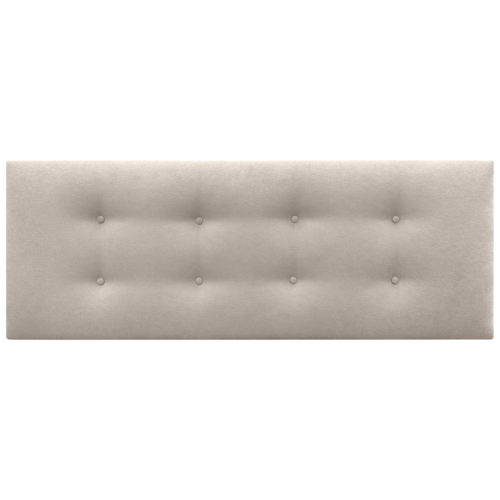 DHOME Cabecero de Tela AQUALINE Pro con 2 hileras de Botones Cabezal tapizado Cama Lujo (Beige, 145cm) - 3