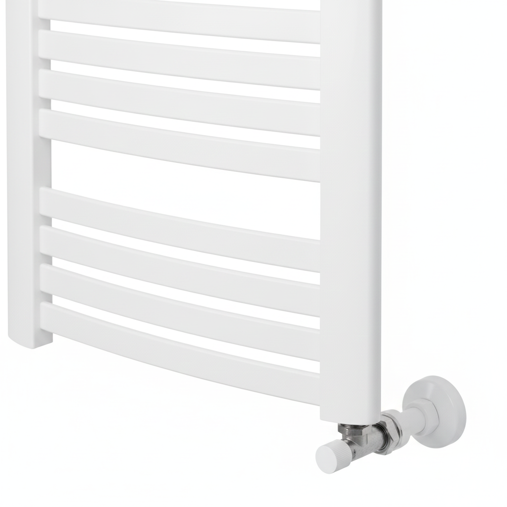 Grzejnik łazienkowy Wento 102,5x48 cm podłączenie dolne biały 434W LUXRAD - 2