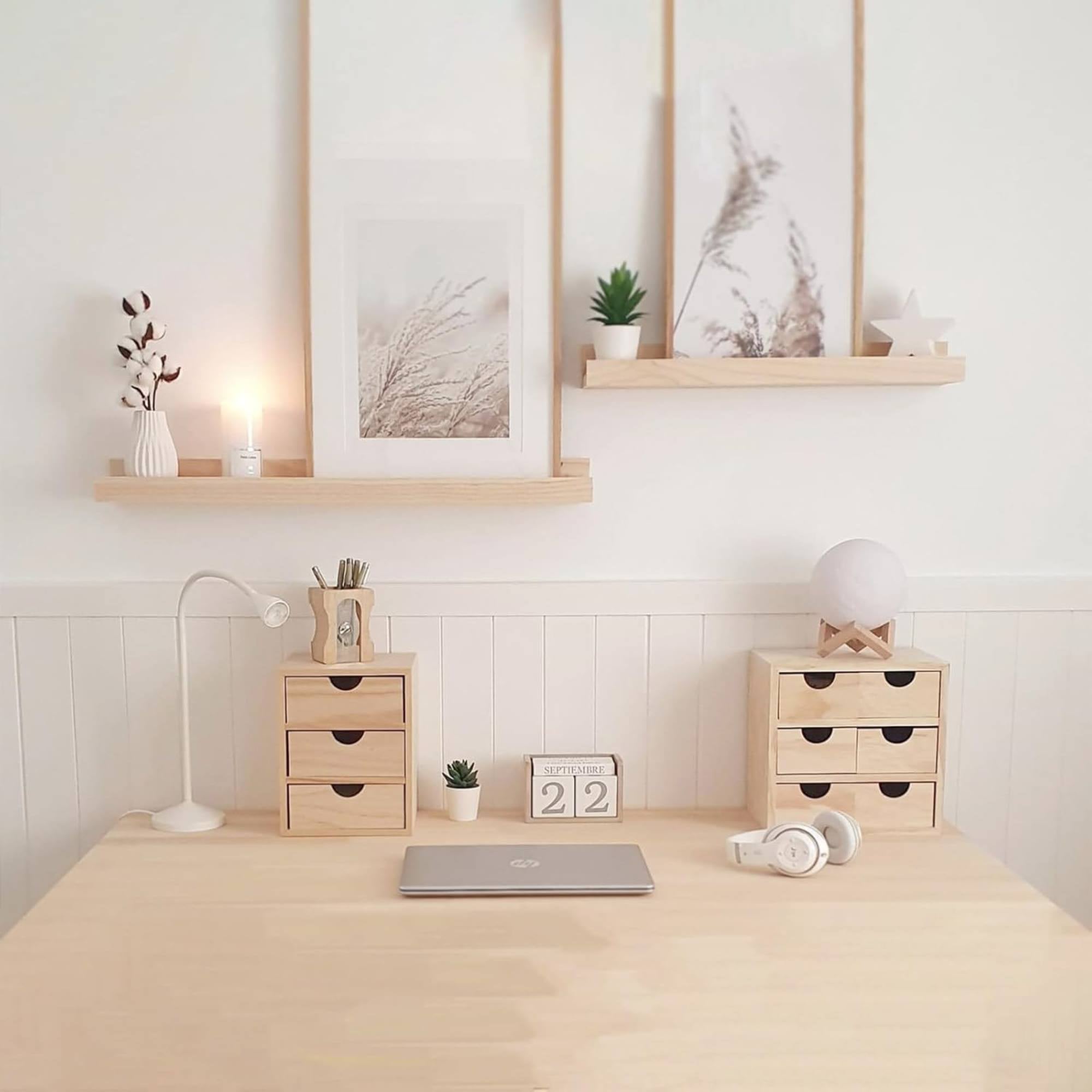 Well Home Miniblock 3 tiroirs en bois de pin - 3