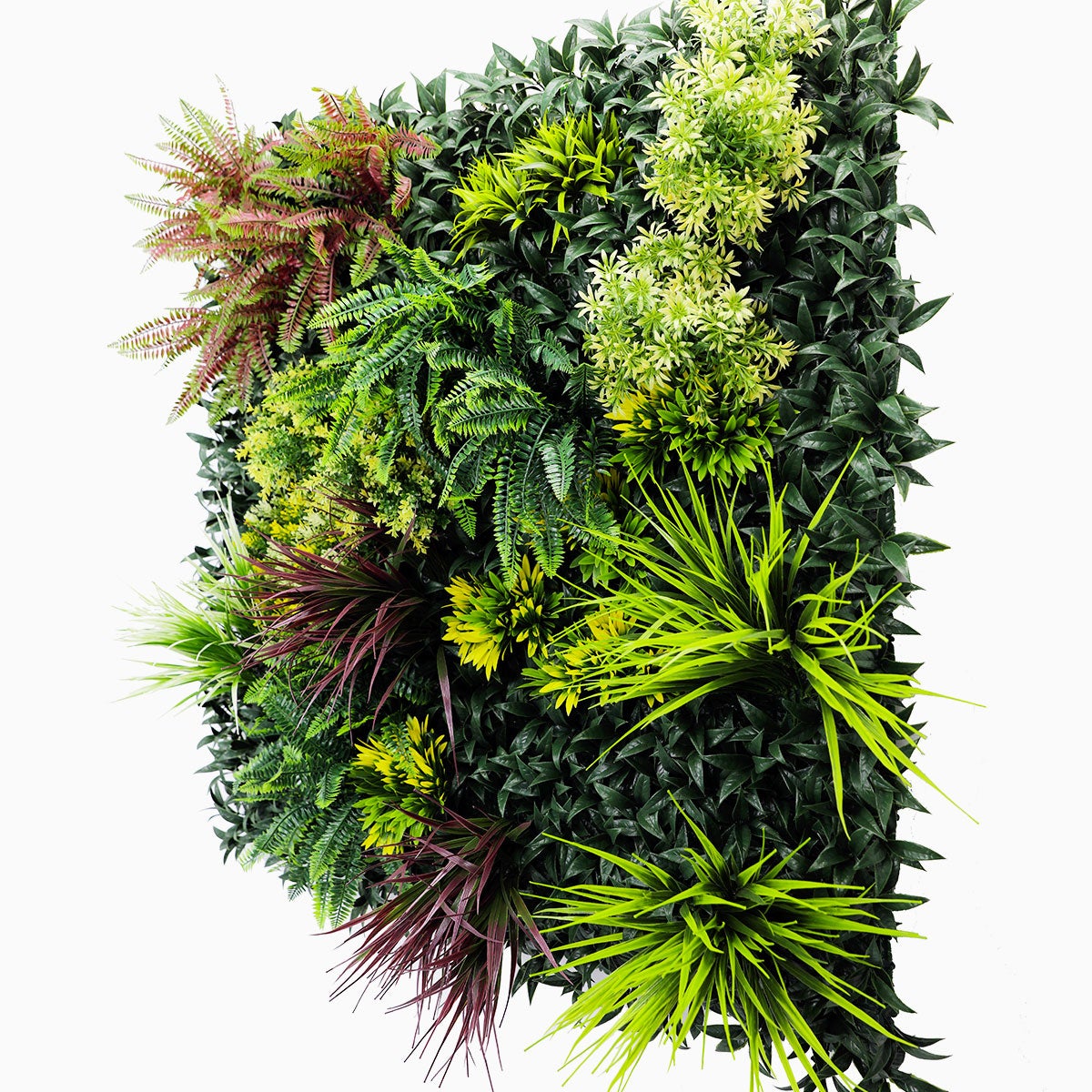 Mur végétal artificiel Tropic 1 m² – feuillage exotique vert et jaune intérieur extérieur - 6