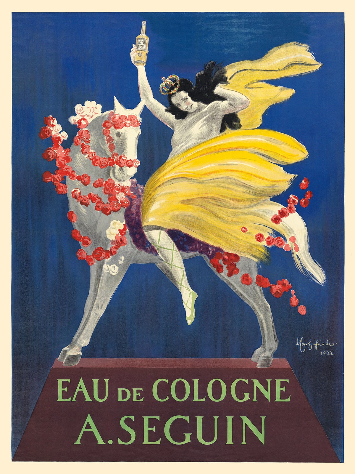 Póster de Leonetto Cappiello, Eau de Cologne A. Seguin (Impresión