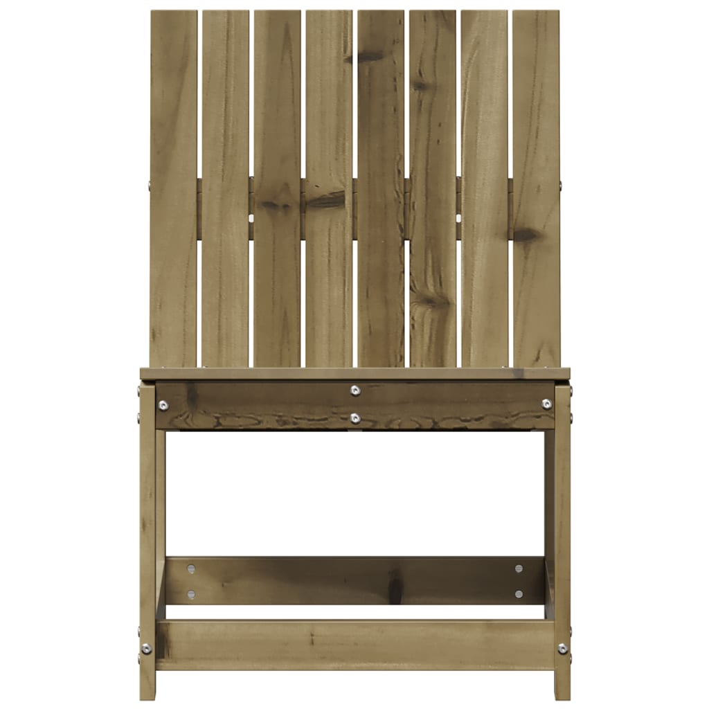Chaise de jardin sans coussin en Bois Marron - 4