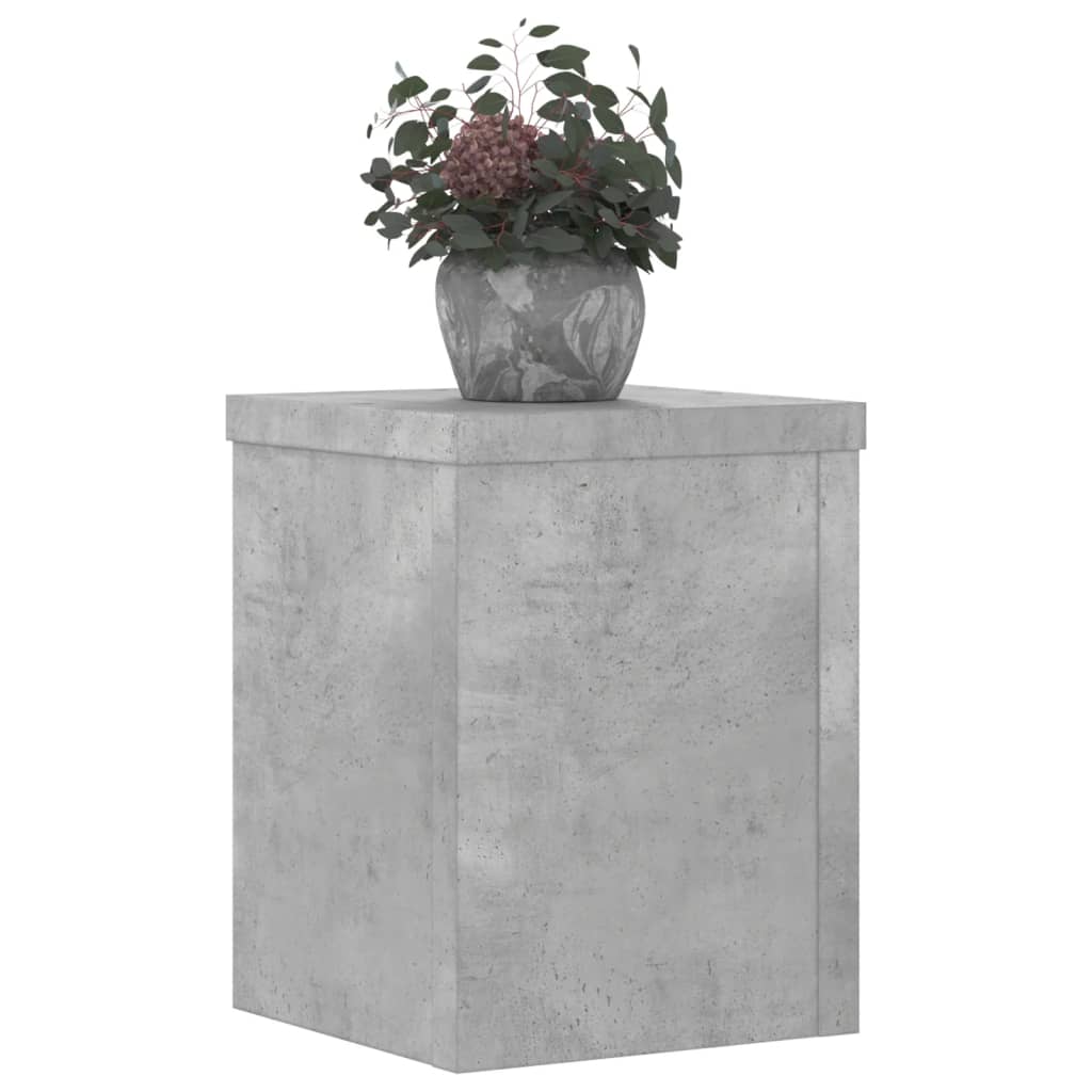 Supports pour plantes, 2 pièces, gris béton, 15 x 15 x 20 cm - 8