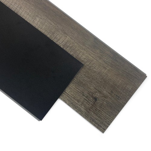 Revêtement de sol en vinyle SPC, revêtement de sol en PVC emboîtable, épaisseur 5 mm, surface : 2&nbsp;554 mètres carrés (noir) - 4