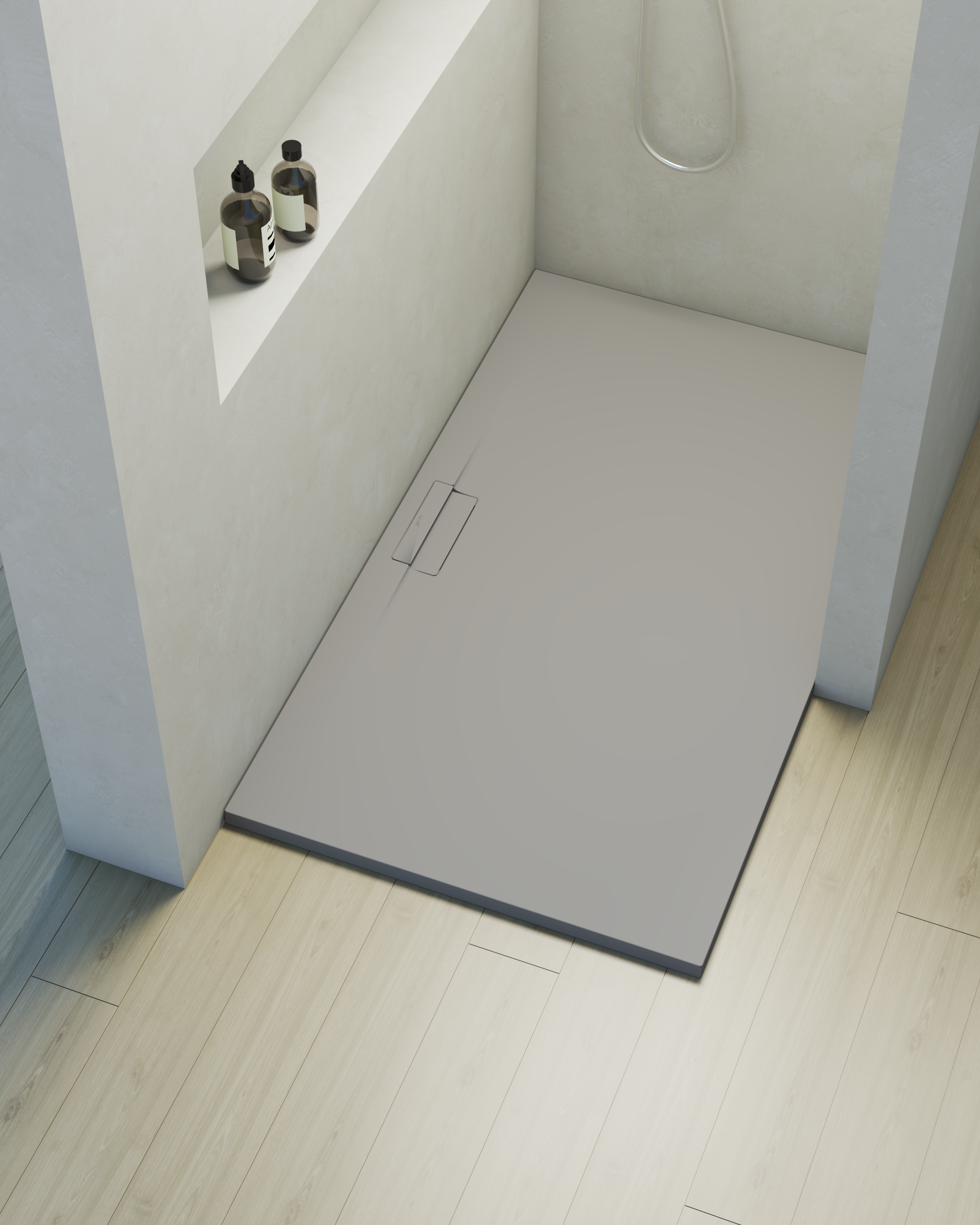 Sea Life Gutschein 2 Für 1 Merlin Plato de ducha POALGI - 90x180 cm - Humo - Serie Shile - Extraplano y