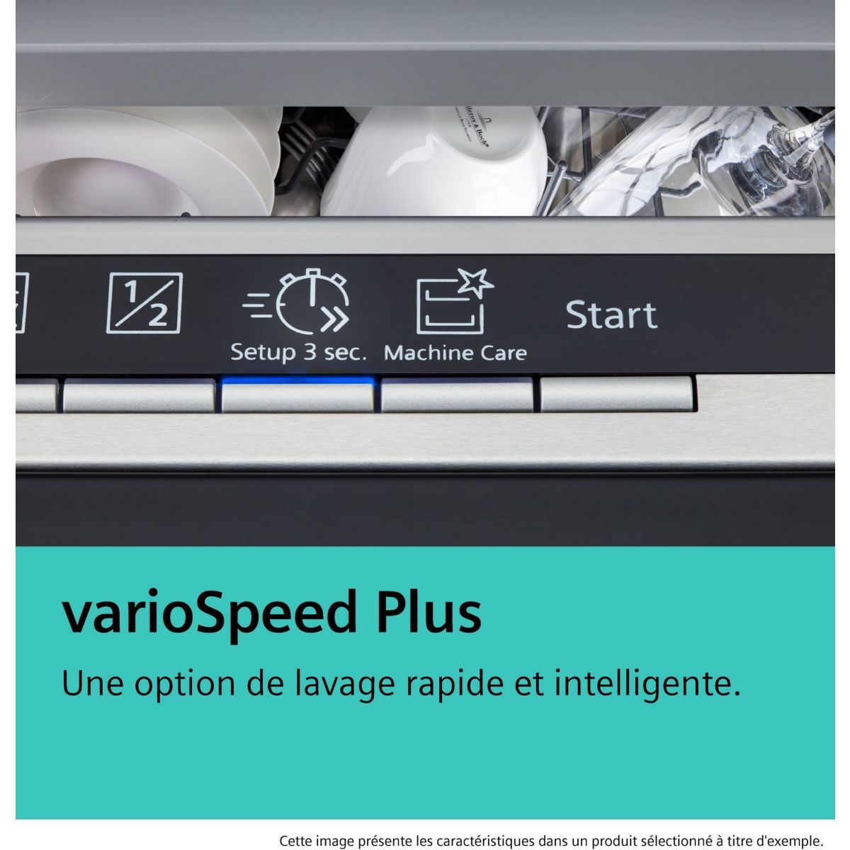 Lave vaisselle 60 cm SIEMENS SN23EC22AE, varioSpeed Plus, Acier brossé noir - 5