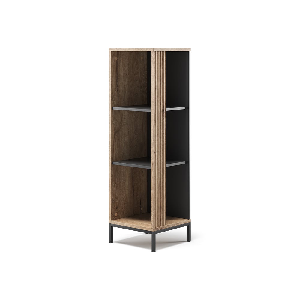 Vicco Półka CD Eliza, Viking Oak, 36 x 120 cm z 3 przegródkami