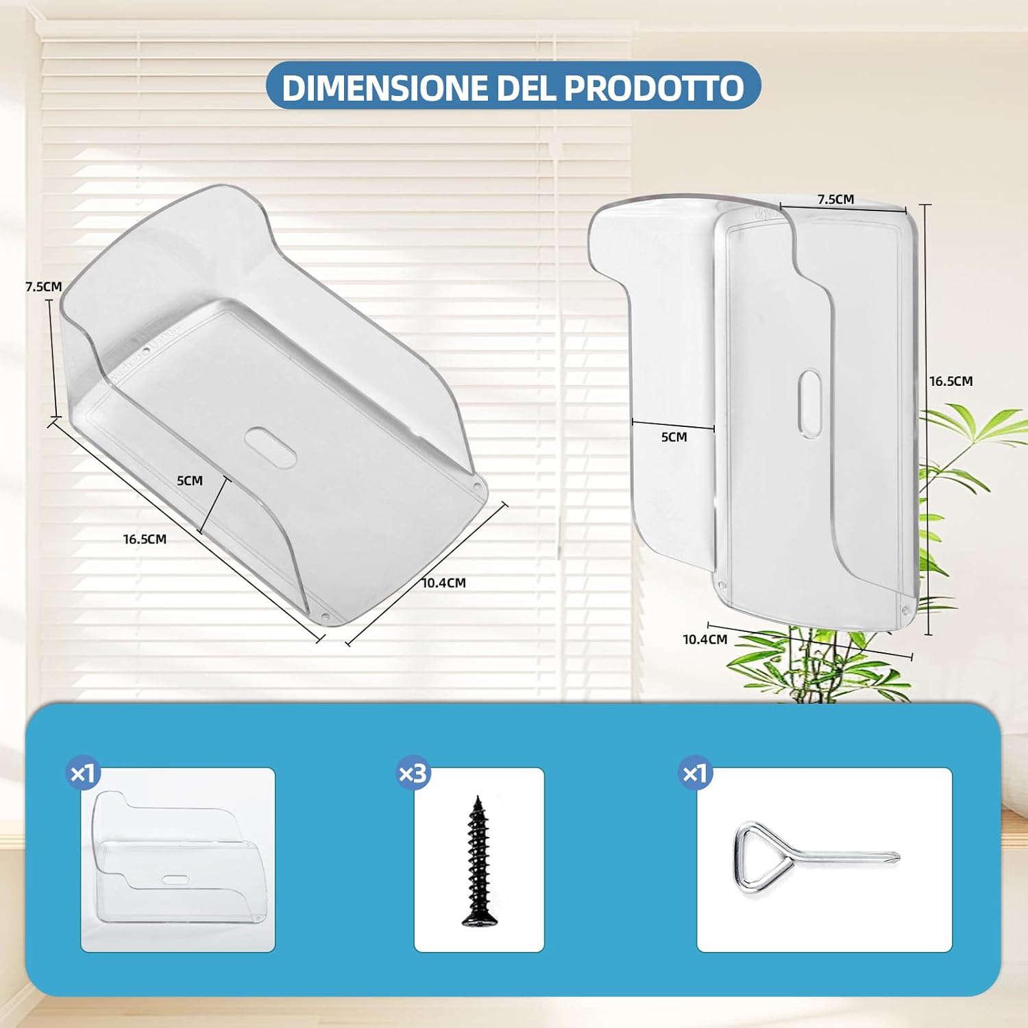 Copertura Antipioggia Per Campanello Esterno - Plastica Robusta Per Tastiere E Lettori Di Controllo Accessi